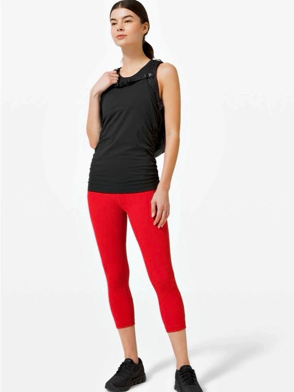Lululemon Pace Rival High-Rise Crop 22" Red Leggings